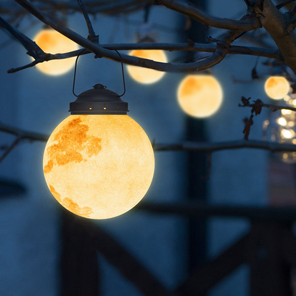 Bright Solar Powered Outdoor Lamp in Golden Finish - Fesara