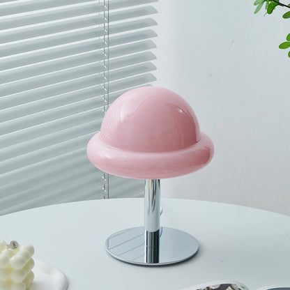 Galaxy Glass Desk Lamp with Silver Finish