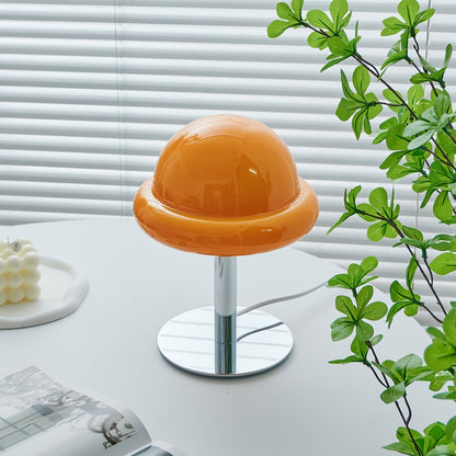 Galaxy Glass Desk Lamp with Silver Finish