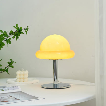 Galaxy Glass Desk Lamp with Silver Finish