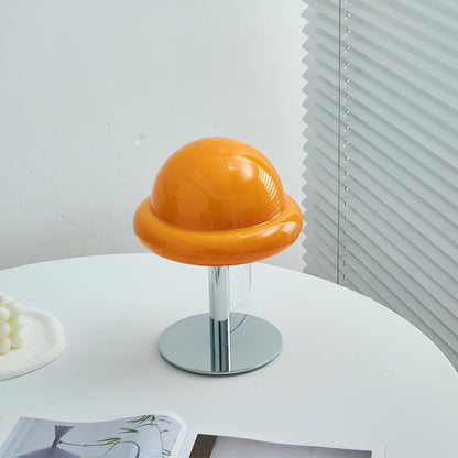 Galaxy Glass Desk Lamp with Silver Finish