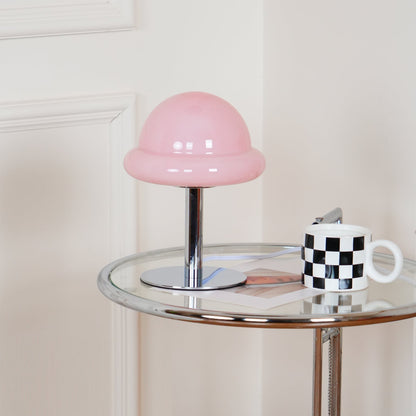 Galaxy Glass Desk Lamp with Silver Finish