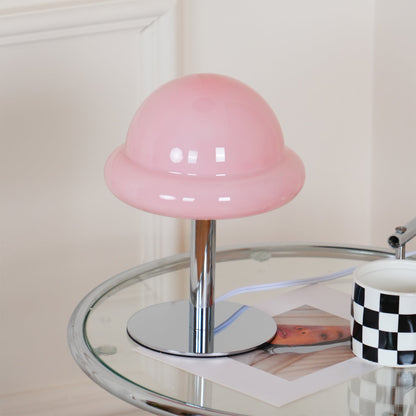 Galaxy Glass Desk Lamp with Silver Finish