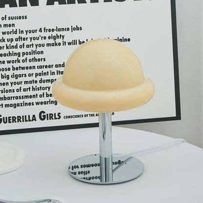 Galaxy Glass Desk Lamp with Silver Finish