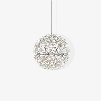 Contemporary Round Metal LED Hanging Light Fixture