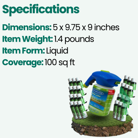 Quick Fix Lawn Grass Seed Spray for Bare Spots - Fesara
