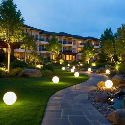 Colorful Outdoor Solar LED Globe Light