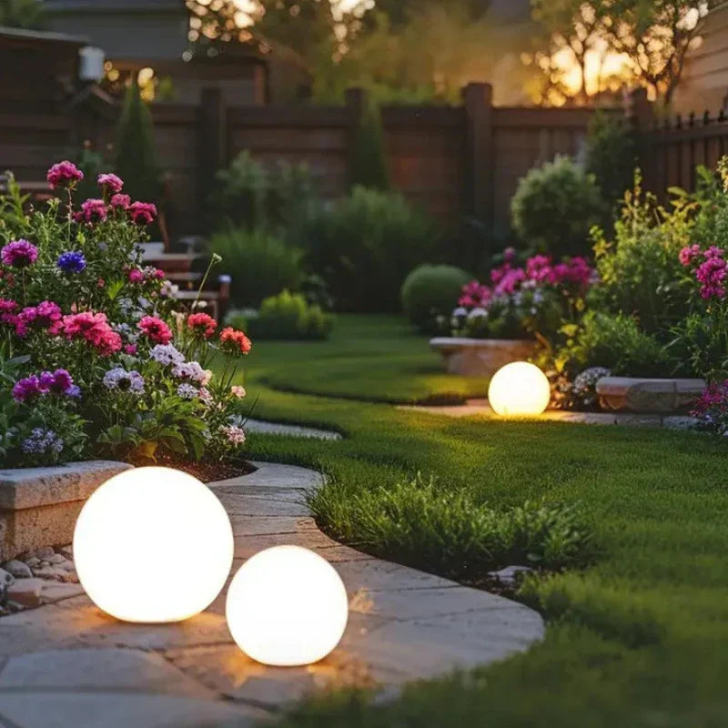 Colorful Outdoor Solar LED Globe Light