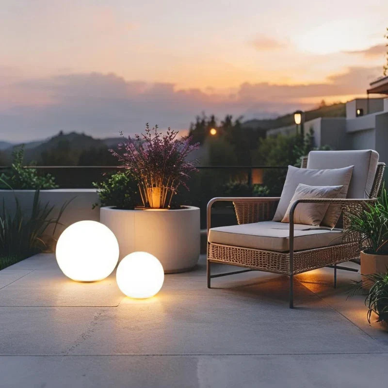Colorful Outdoor Solar LED Globe Light