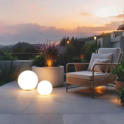 Colorful Outdoor Solar LED Globe Light
