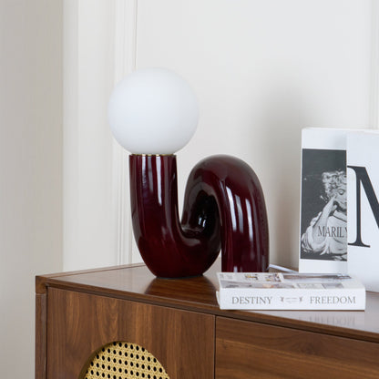 Stunning Glass and Resin Desk Lamp
