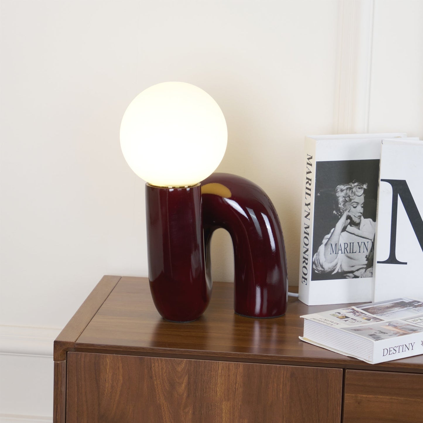 Stunning Glass and Resin Desk Lamp