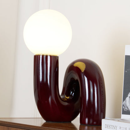 Stunning Glass and Resin Desk Lamp