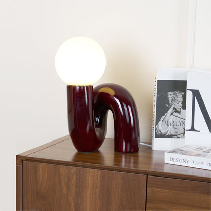 Stunning Glass and Resin Desk Lamp