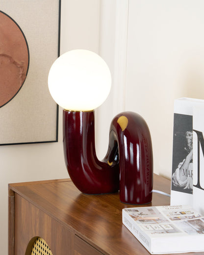 Stunning Glass and Resin Desk Lamp