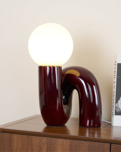 Stunning Glass and Resin Desk Lamp