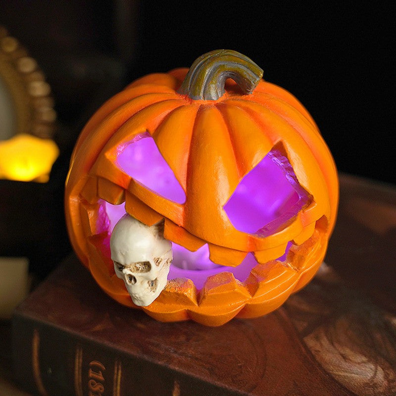 Spooky Realistic Jack O'Lantern Halloween Decoration | Skull Prop 2