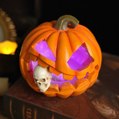 Spooky Realistic Jack O'Lantern Halloween Decoration | Skull Prop 2