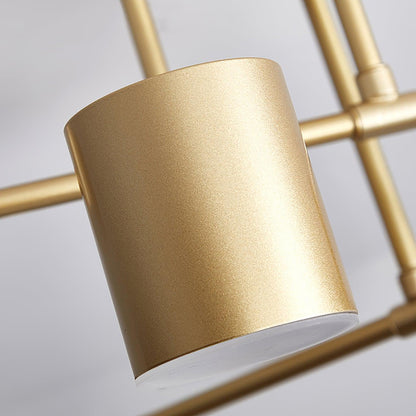 Luxury Gold Orb Chandelier LED Ceiling Light 6-Light