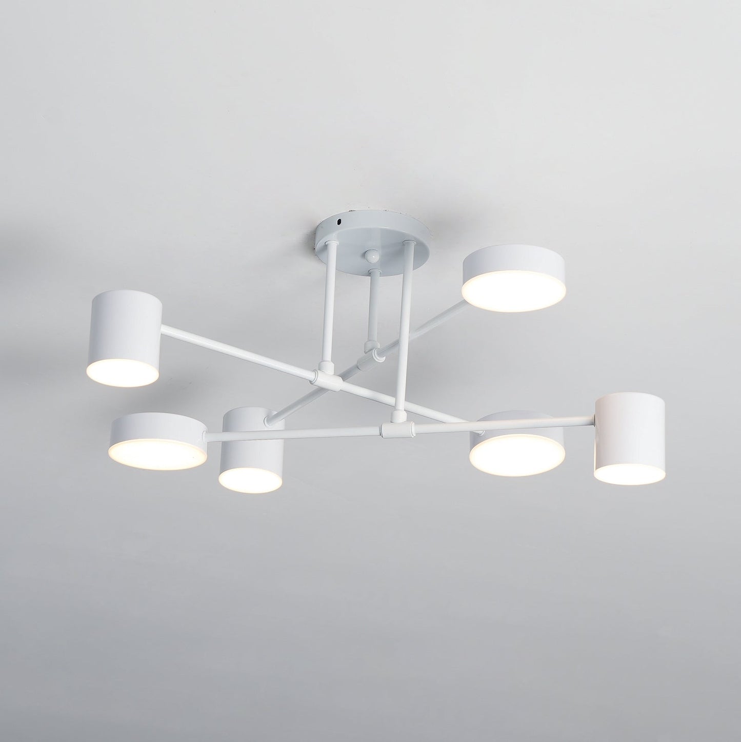 Luxury Gold Orb Chandelier LED Ceiling Light 6-Light