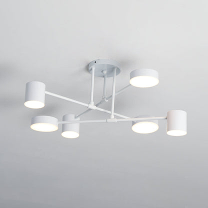 Luxury Gold Orb Chandelier LED Ceiling Light 6-Light
