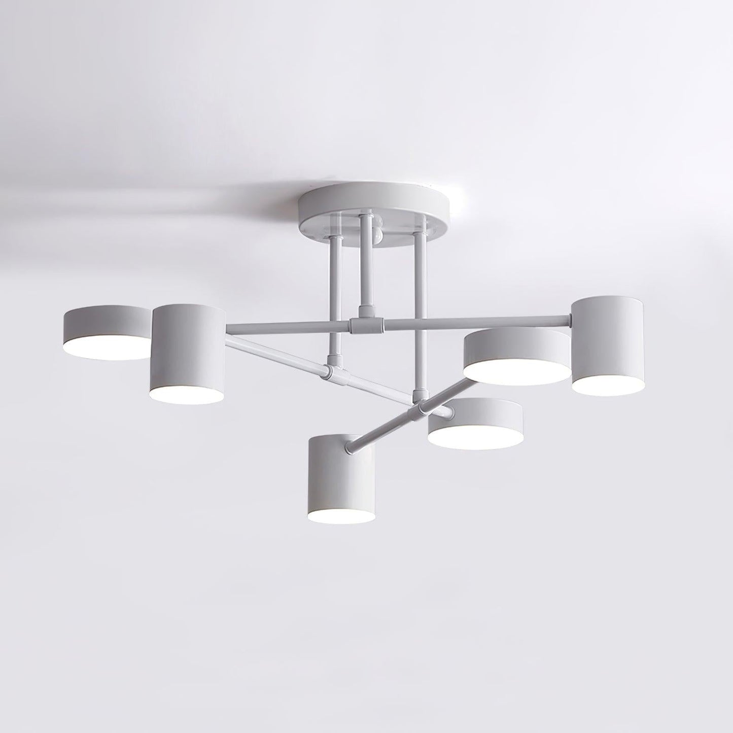 Luxury Gold Orb Chandelier LED Ceiling Light 6-Light
