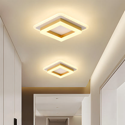 Contemporary Flat LED Ceiling Lamp – Simple Low Profile Light