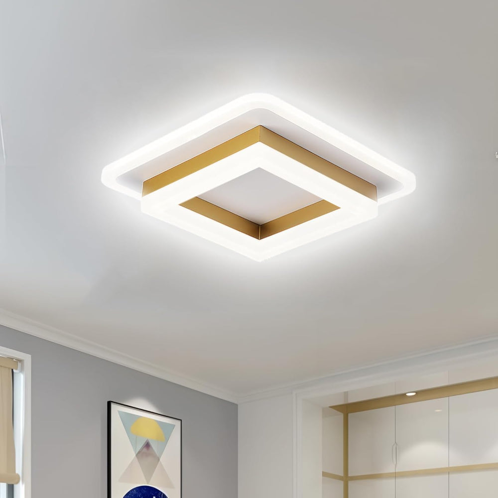 Contemporary Flat LED Ceiling Lamp – Simple Low Profile Light