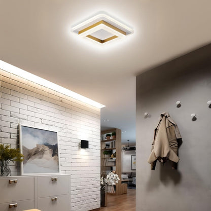 Contemporary Flat LED Ceiling Lamp – Simple Low Profile Light