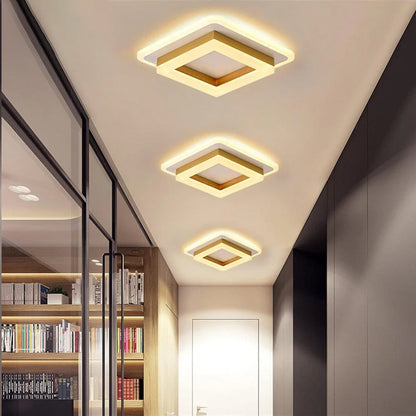 Contemporary Flat LED Ceiling Lamp – Simple Low Profile Light
