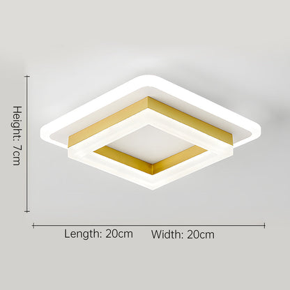 Contemporary Flat LED Ceiling Lamp – Simple Low Profile Light