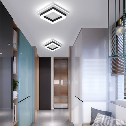 Contemporary Flat LED Ceiling Lamp – Simple Low Profile Light