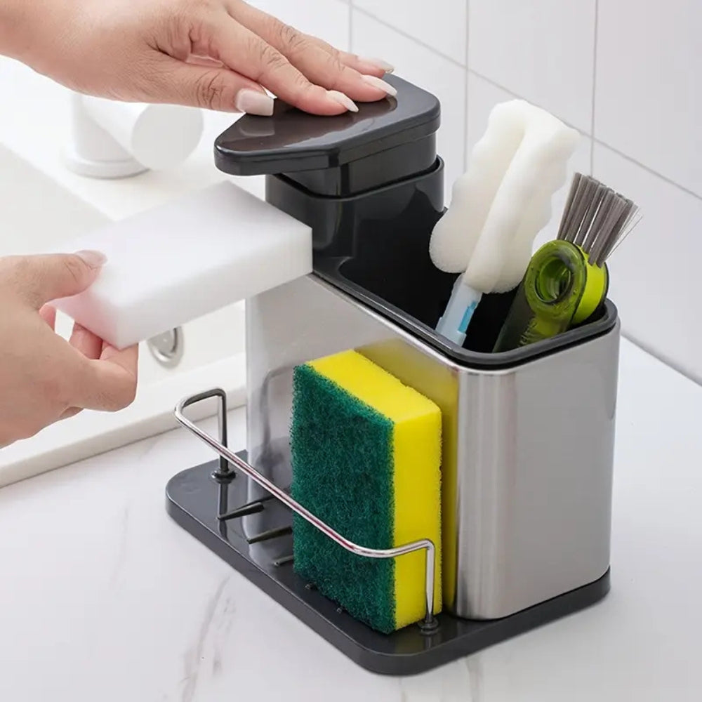 Stainless Steel Kitchen Sink Organizer & Soap Holder - Fesara