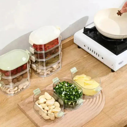 Compact 5 Piece Spice Storage Container