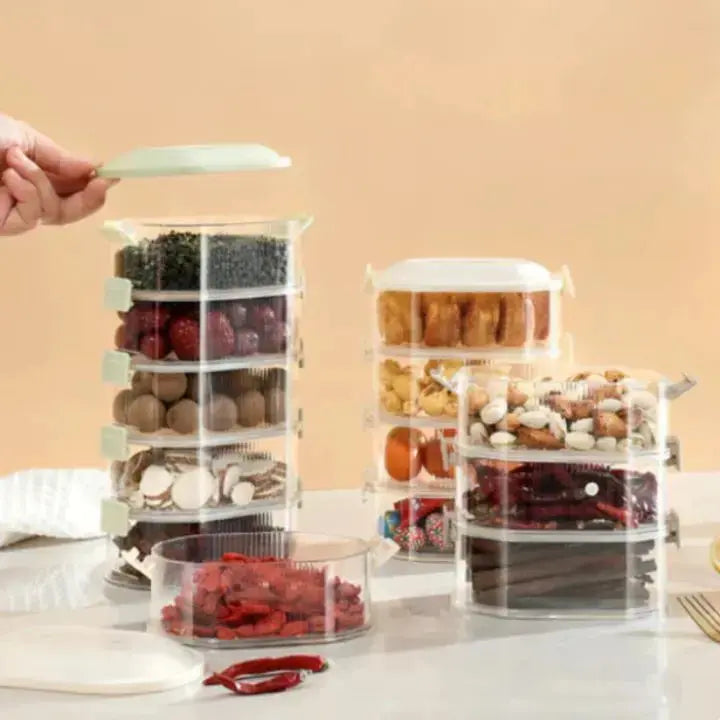 Compact 5 Piece Spice Storage Container