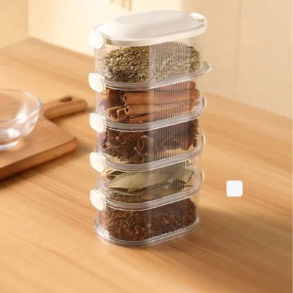 Compact 5 Piece Spice Storage Container
