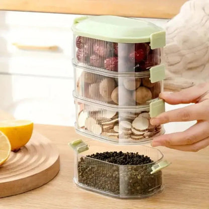 Compact 5 Piece Spice Storage Container