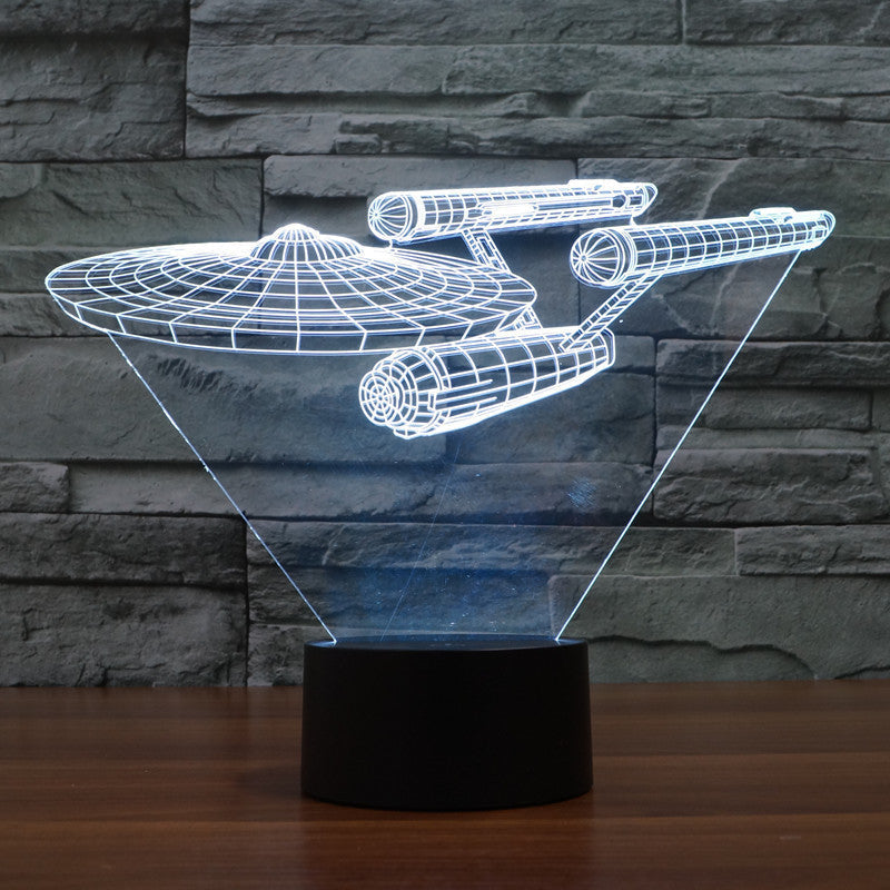 Colorful Star Trek 3D LED Table Lamp