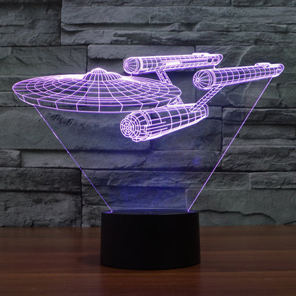 Colorful Star Trek 3D LED Table Lamp