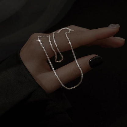 Star light and necklace silver set 2
