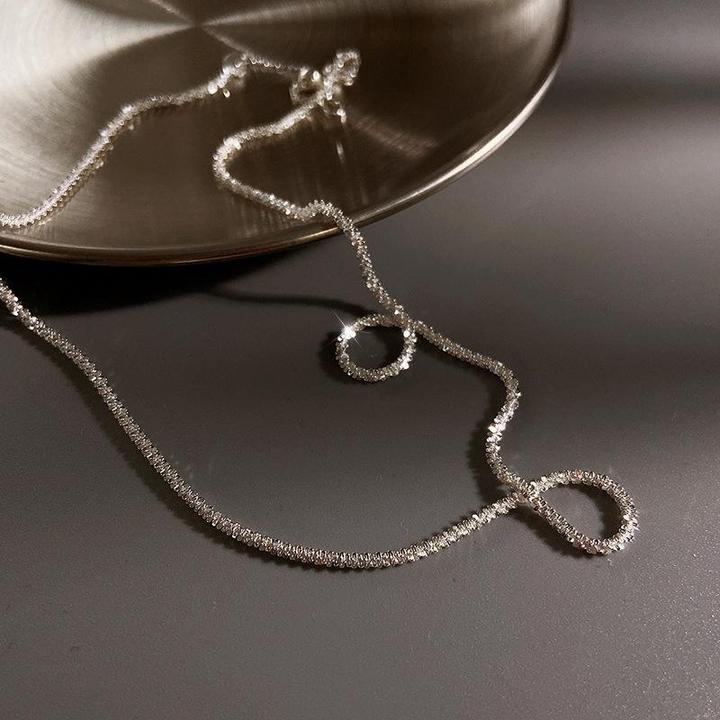 Star light and necklace silver set 3