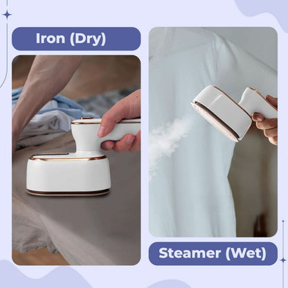Compact Handheld Garment Steamer for Smooth Clothing