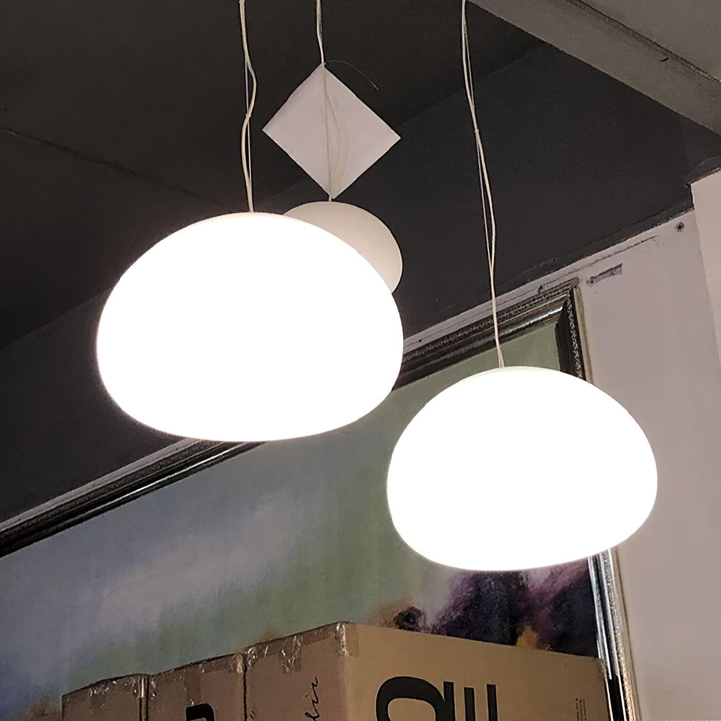 Warm Hanging Drop Light