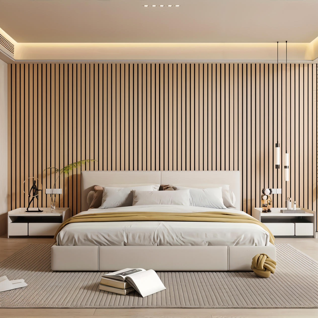 Easy Peel Wall Panels with Wooden Texture Design