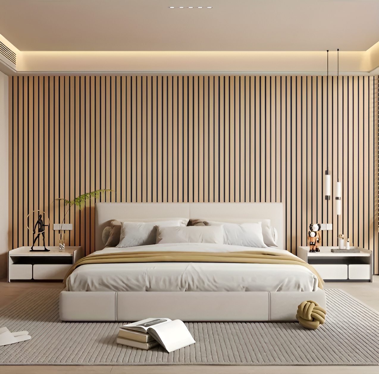 Easy Peel Wall Panels with Wooden Texture Design