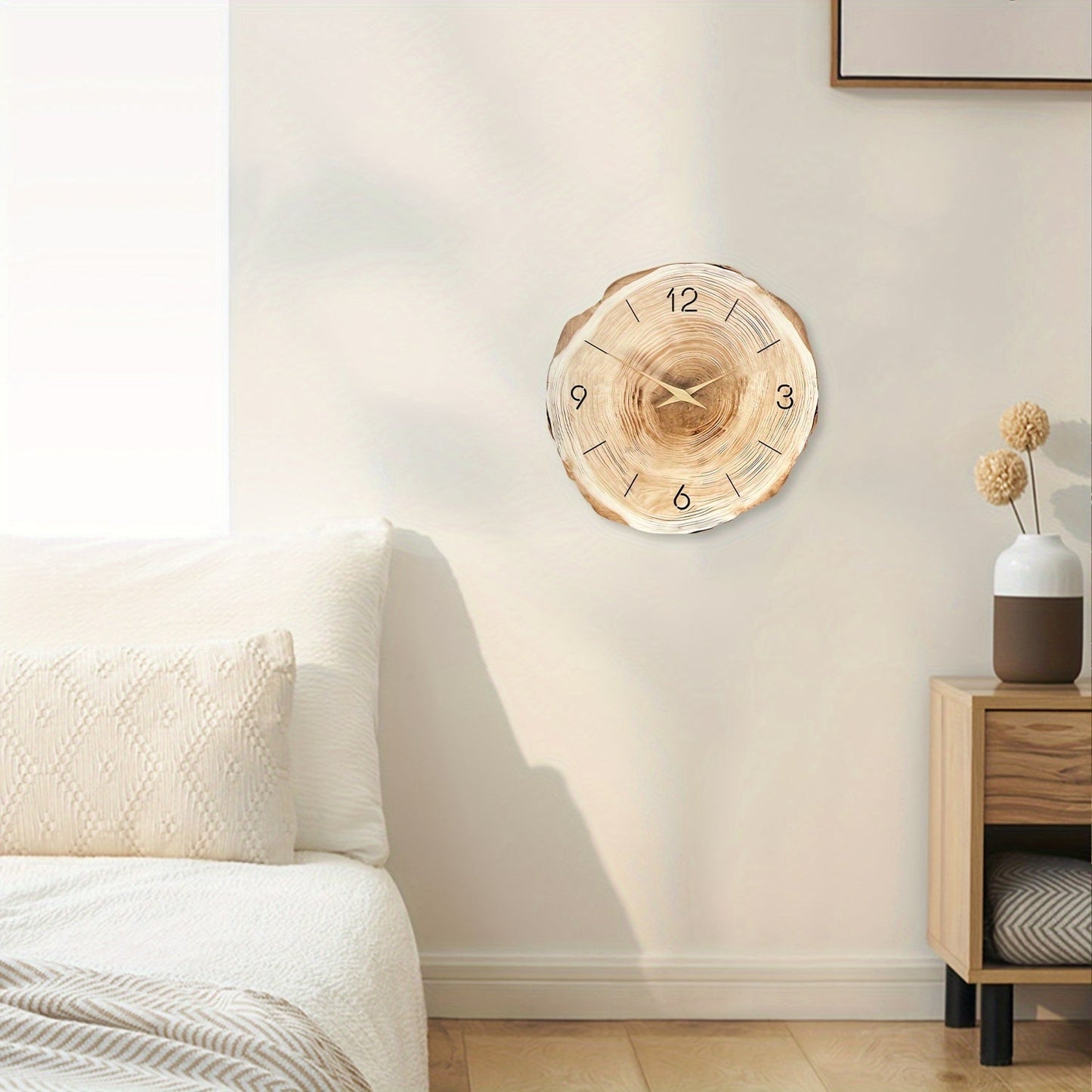 Fesara | Elegant Brown Wooden Clock