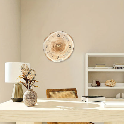 Fesara | Elegant Brown Wooden Clock - Fesara