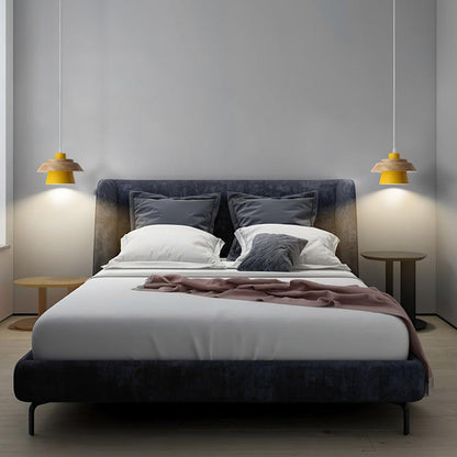 Rustic Wood Ceiling Light - Modern Scandinavian Lamp