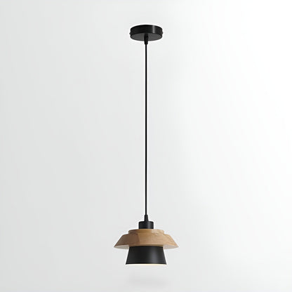 Rustic Wood Ceiling Light - Modern Scandinavian Lamp - Fesara