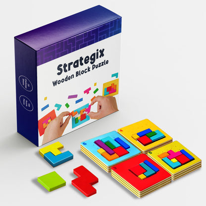 Fun Learning Building Blocks Puzzle Set